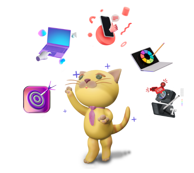 3d cat